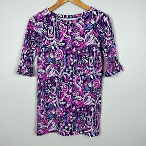 Lilly Pulitzer Girls UPF50+ Mini Sophie Ruffle Dress. Size L (8/10).
